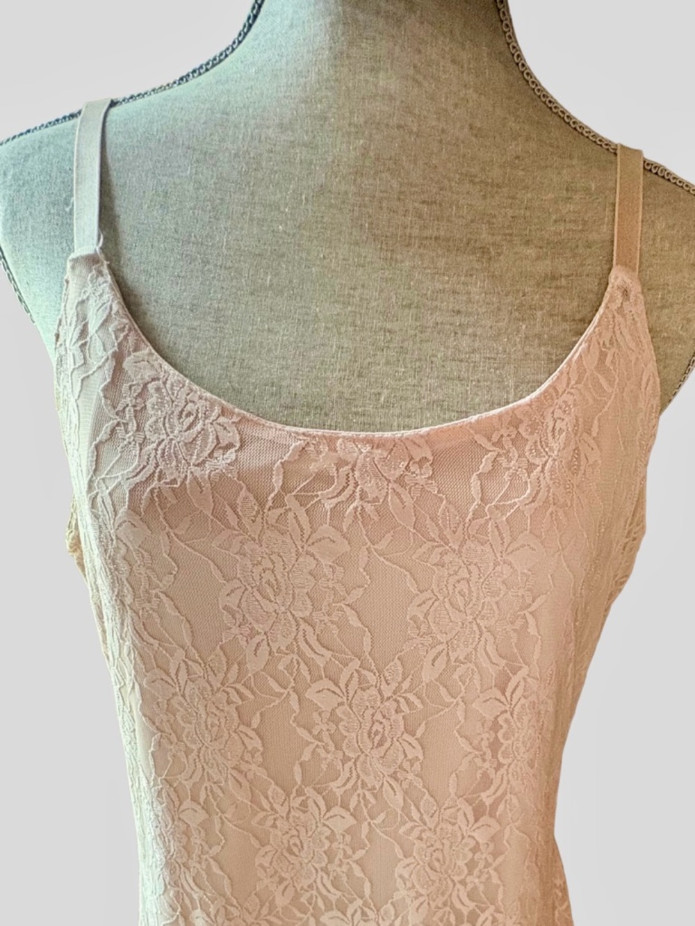Maurice’s Lace Cami Tank Top in Soft Blush Pink